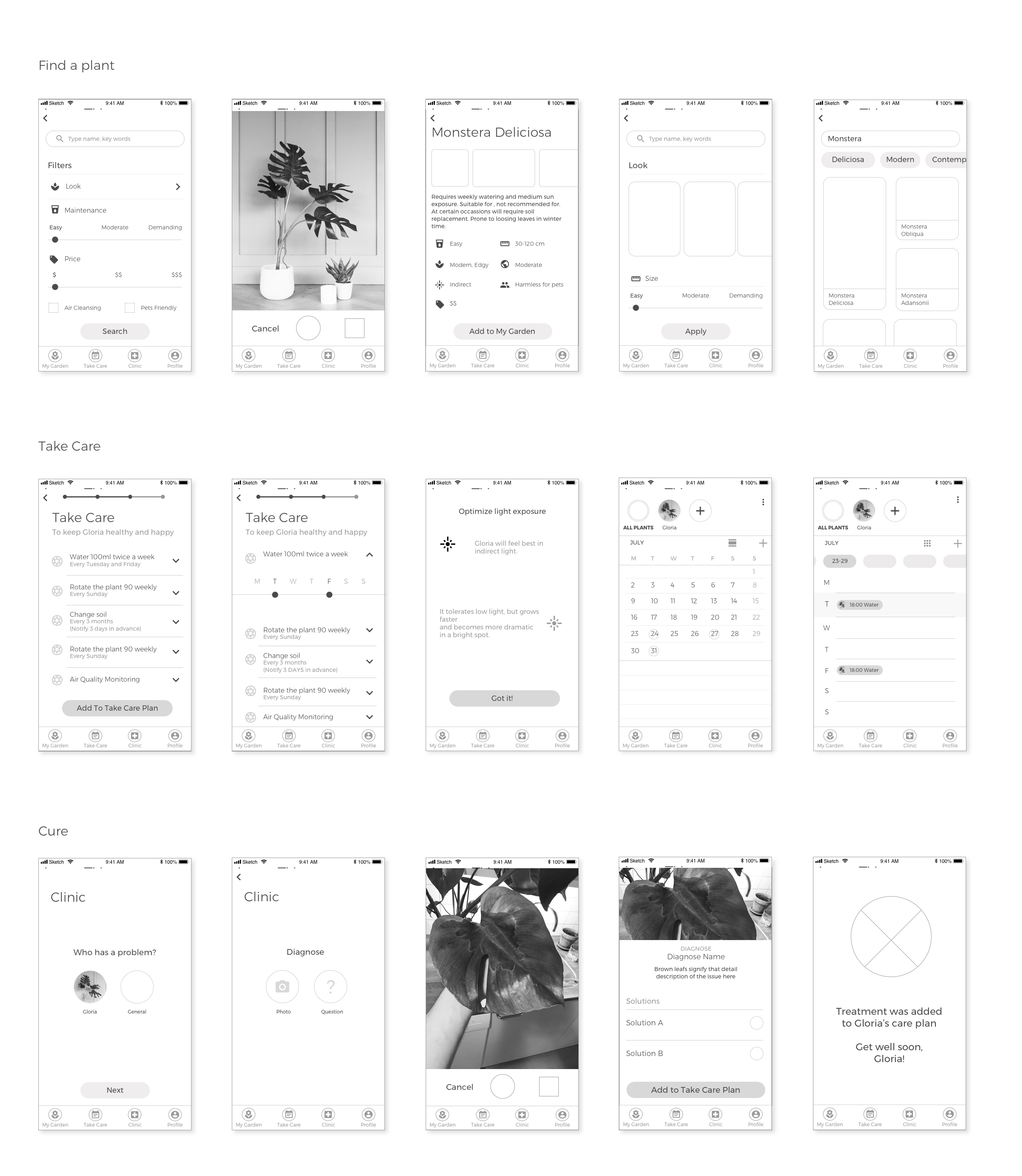 wireframes